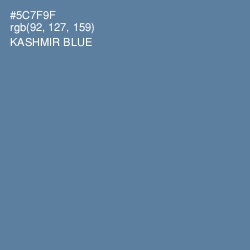 #5C7F9F - Kashmir Blue Color Image